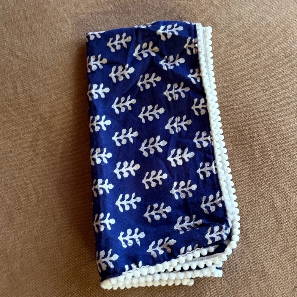 Sur la Table Indigo Block Print Napkins Set of 4